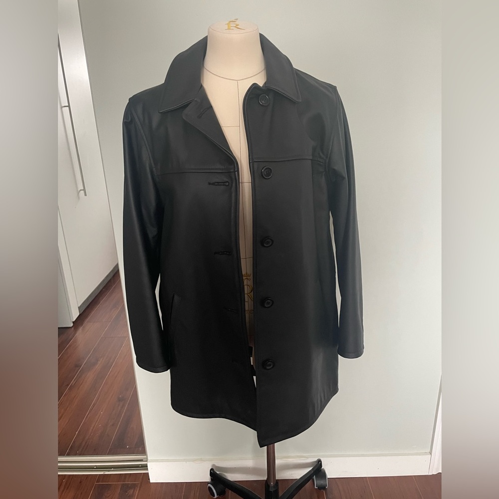 Bod & Christensen 100% Genuine Black Leather Jacket / Shacket